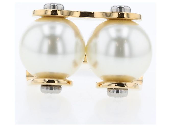 Louis Vuitton Anel de Pérola Speedy M68070 Dourado - vista 2