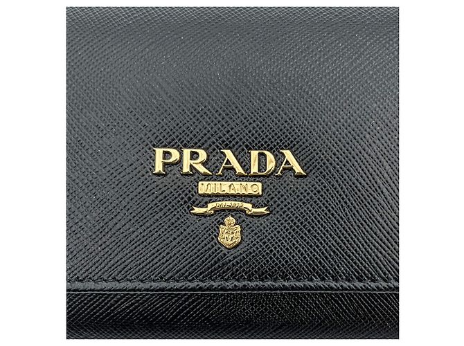 Prada Black Saffiano Wallet Large - view 10