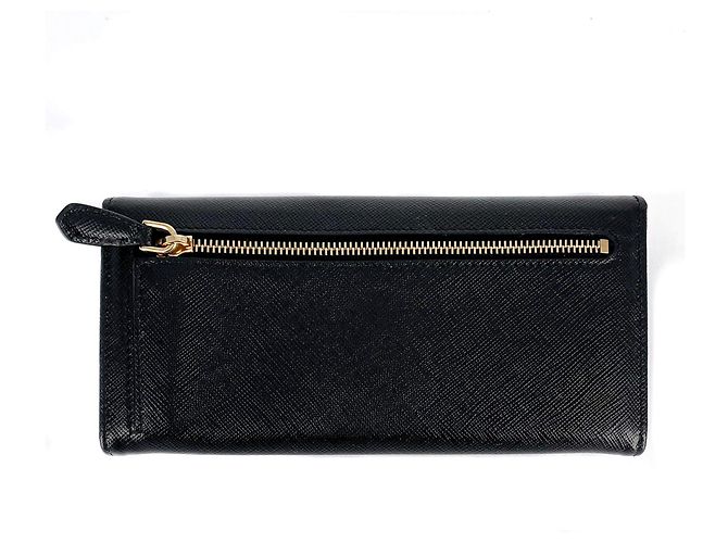 Prada Black Saffiano Wallet Large - view 3