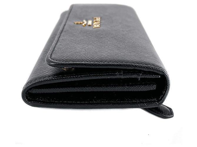 Prada Black Saffiano Wallet Large - view 4