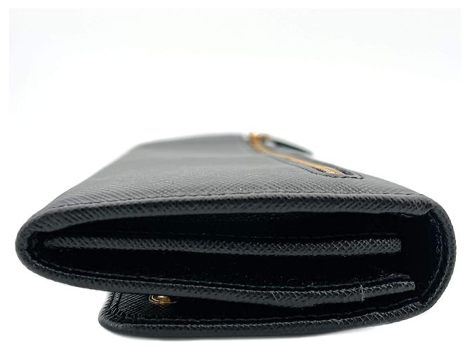 Prada Black Saffiano Wallet Large - view 6