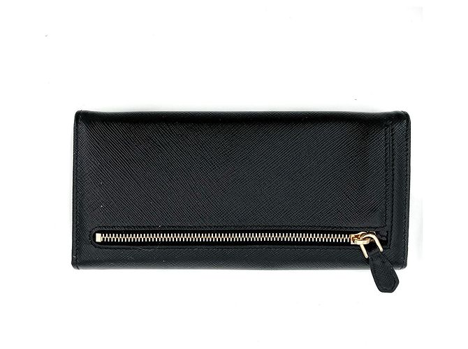 Prada Black Saffiano Wallet Large - view 9