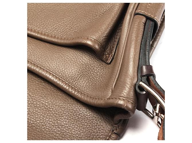 Hermès Borsa a tracolla Barda Marrone - vista 12