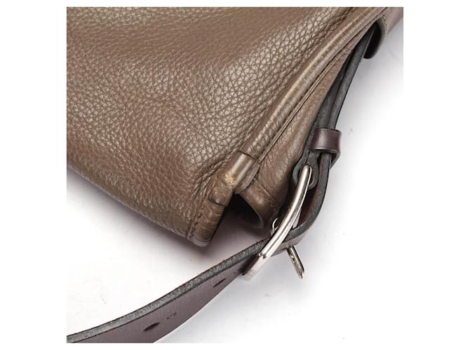 Hermès Borsa a tracolla Barda Marrone - vista 14
