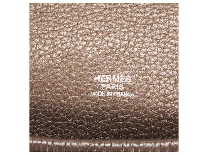 Hermès Borsa a tracolla Barda Marrone - vista 7