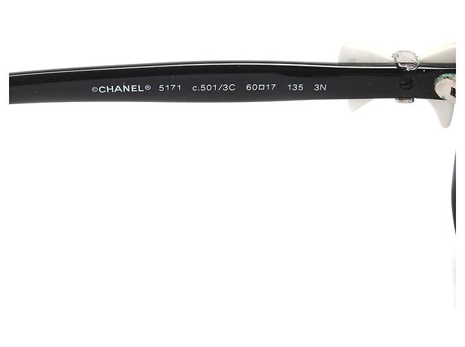 Chanel-Sonnenbrille in gutem Zustand Schwarz - Ansicht 6