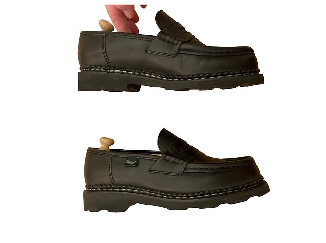 Mocasines « Orsay » Paraboot 38 (5) Cuero liso negro - vista 2