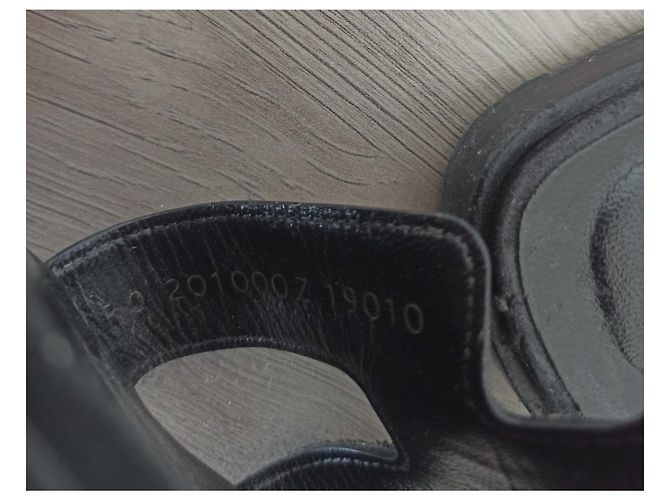 Hermès Oran Sandalen aus Leder schwarz - Ansicht 5