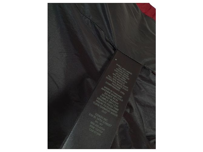 Chaqueta Plumífero Coach Burdeos - vista 12