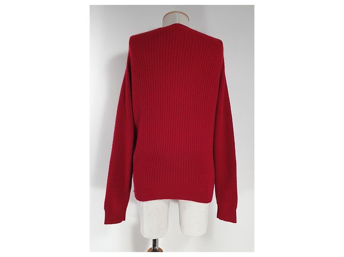 Suéter Eric Bompard Vermelho de Cashmere e Lã - vista 4