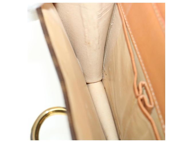 Céline CELINE Macadam Canvas Handtasche PVC Leder Braun Auth am3590 - Ansicht 20