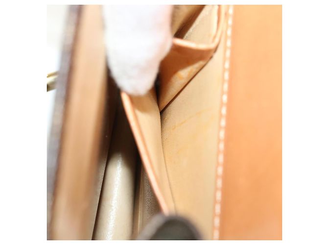 Céline CELINE Macadam Canvas Handtasche PVC Leder Braun Auth am3590 - Ansicht 21