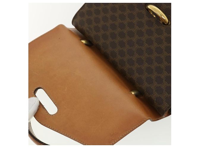 Céline CELINE Macadam Canvas Handtasche PVC Leder Braun Auth am3590 - Ansicht 23