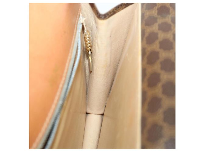 Céline CELINE Macadam Canvas Handtasche PVC Leder Braun Auth am3590 - Ansicht 25