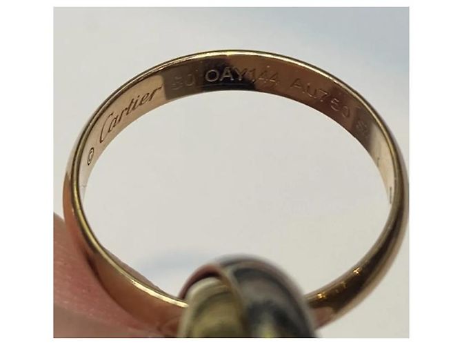 Cartier Trinity Ring 18K Gelbgold Größe 50 Gold hardware - Ansicht 2