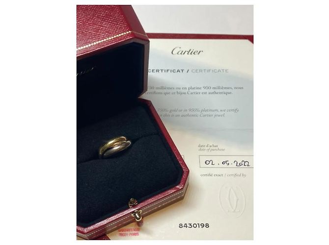 Cartier Trinity Ring 18K Gelbgold Größe 50 Gold hardware - Ansicht 5