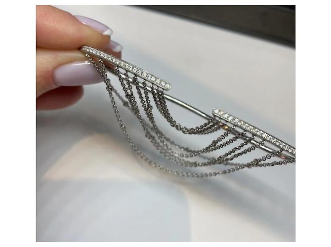 Autre Marque Bracciale da palmo Gaydamak in oro bianco e diamanti Argento - vista 2