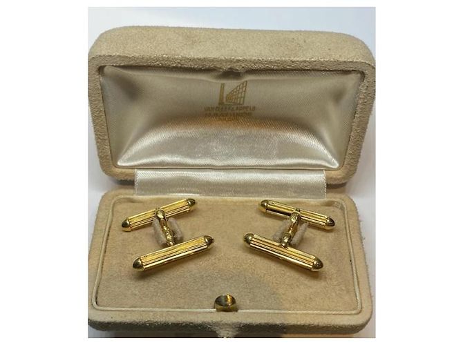 Van Cleef & Arpels Cufflinks Yellow Gold Golden - view 4