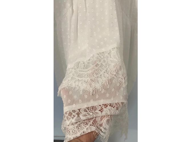 The Kooples Weißes Spitzenkleid - Ansicht 4