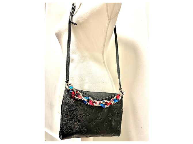 Catena per borsa Louis Vuitton Twist in metallo oro e nero Argento - vista 3
