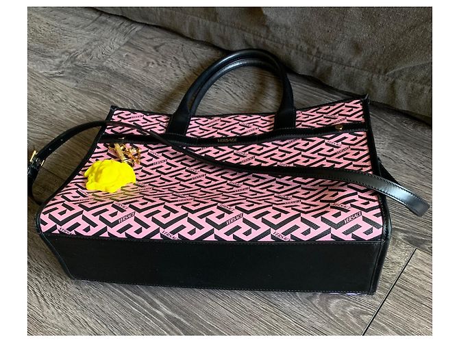 Versace LaGreca Tragetasche aus Stoff Mehrfarbig Mehrfarben - Ansicht 6