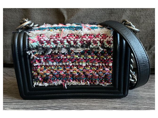 Chanel Boy Tweed Tasche mehrfarbig Mehrfarben - Ansicht 2