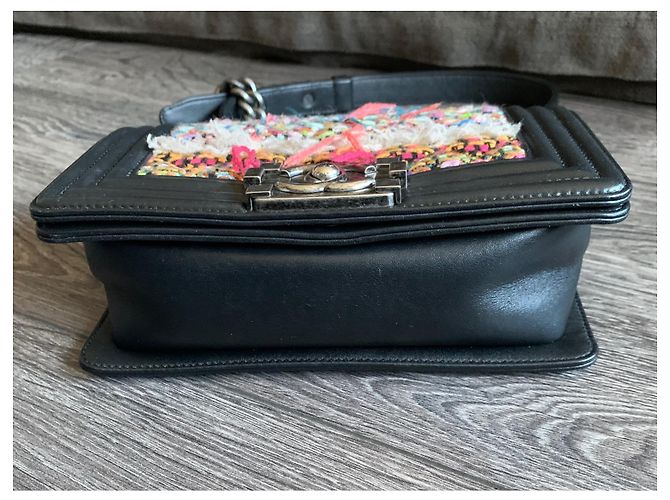 Chanel Boy Tweed Tasche mehrfarbig Mehrfarben - Ansicht 5