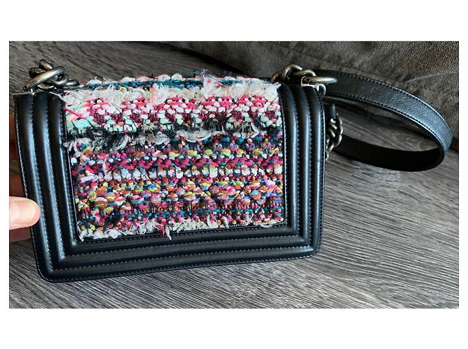 Chanel Boy Tweed Tasche mehrfarbig Mehrfarben - Ansicht 9
