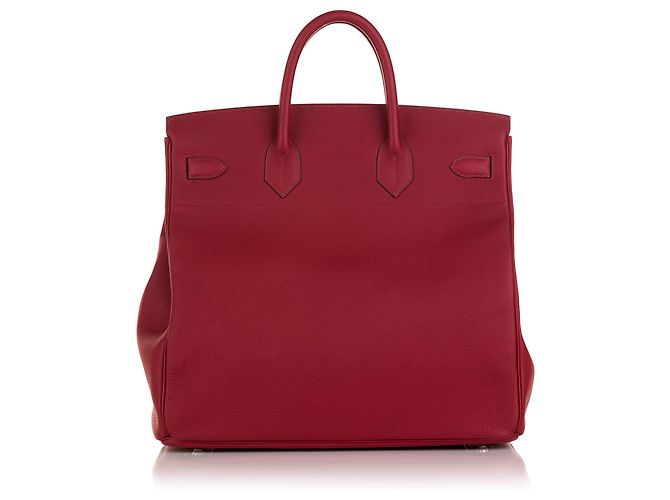 Hermès Hermes Red Clemence HAC Birkin 40 Rosso - vista 3