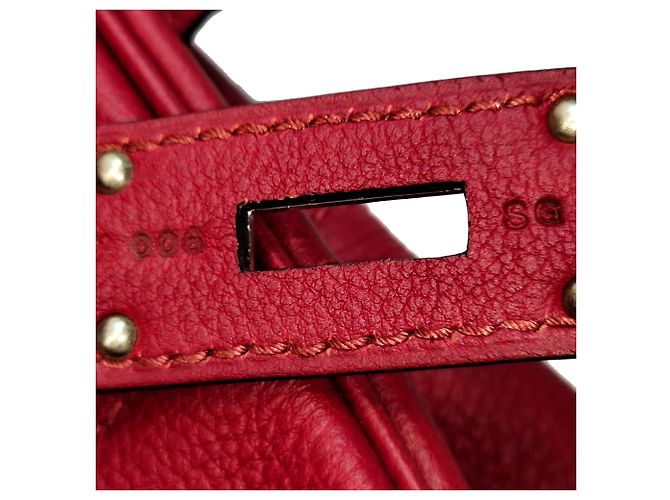 Hermès Hermes Red Clemence HAC Birkin 40 Rosso - vista 7