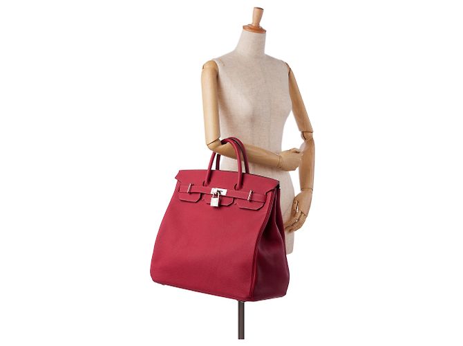 Hermès Hermes Red Clemence HAC Birkin 40 Rosso - vista 9