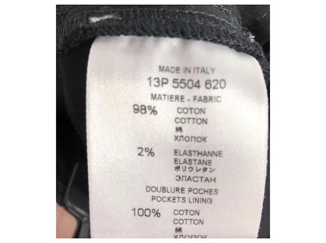 Jeans Givenchy de denim negro recubierto Talla 42 - vista 4
