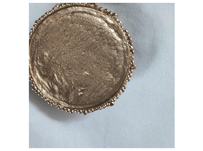 Chanel Halskette Lang Ebony Keramik Medaillon Goldfarben Ebenholz - Ansicht 2