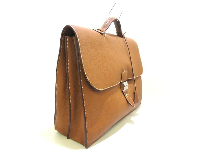 Sac à dépêches Hermès Hermes Sac a Depeches Dourado - vista 4