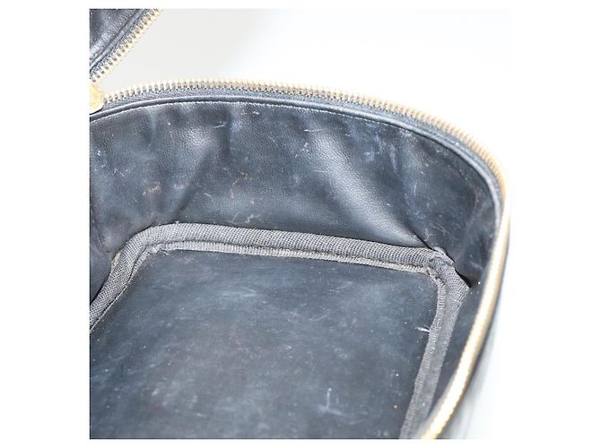CHANEL Vanity Cosmetic Pouch patent Black CC Auth 34355 Nero - vista 18