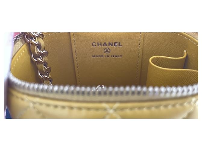 Timeless Chanel classica mini pochette gialla Giallo - vista 9