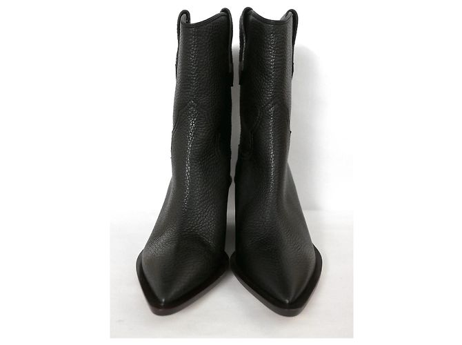 Botas vaqueras de cuero negro Fendi - vista 2