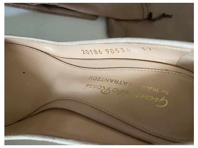 Décolleté Gianvito Rossi Mary Katrantzou Pelle e Tessuto 37.5 Multicolore - vista 6