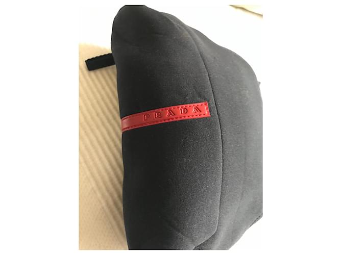 Pochette Prada Nera Stile Neoprene Nero - vista 2