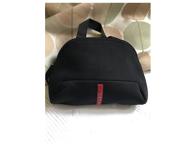 Pochette Prada Nera Stile Neoprene Nero - vista 3