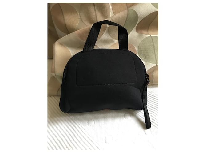 Pochette Prada Nera Stile Neoprene Nero - vista 4