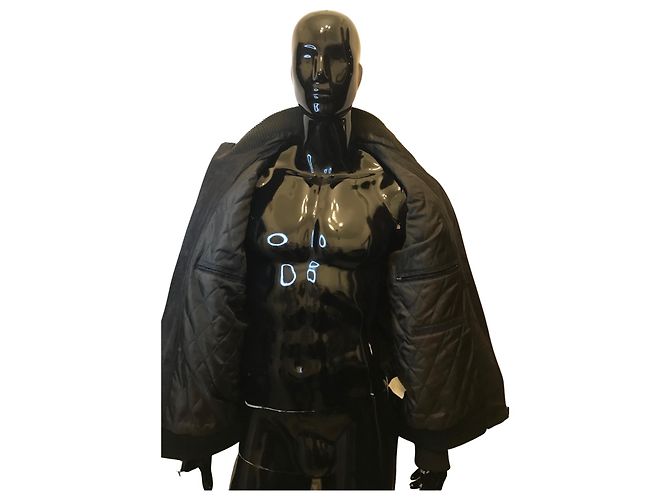 Autre Marque Lederjacke in Schokoladenbraun Dunkelbraun - Ansicht 2