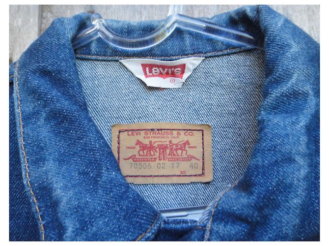 Levi's Vintage-Jacke, hergestellt in Frankreich t 40 Blau - Ansicht 2