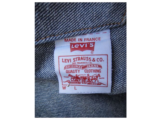 Levi's Vintage-Jacke, hergestellt in Frankreich t 40 Blau - Ansicht 5