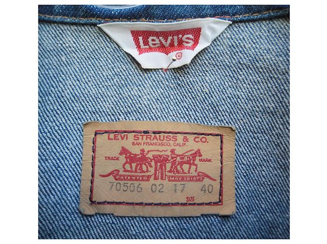 Levi's Vintage-Jacke, hergestellt in Frankreich t 40 Blau - Ansicht 6