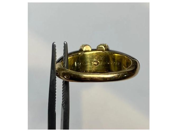 Cartier Ring Gelbgold Onyx und Diamanten Größe 52 Gold hardware - Ansicht 4
