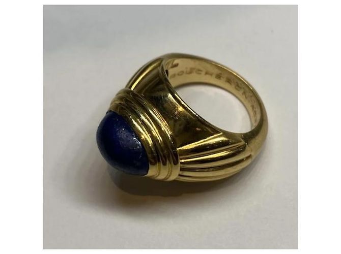 Boucheron Jaipur Ring Gelbgold und Lapislazuli Größe 49 Gold hardware - Ansicht 3