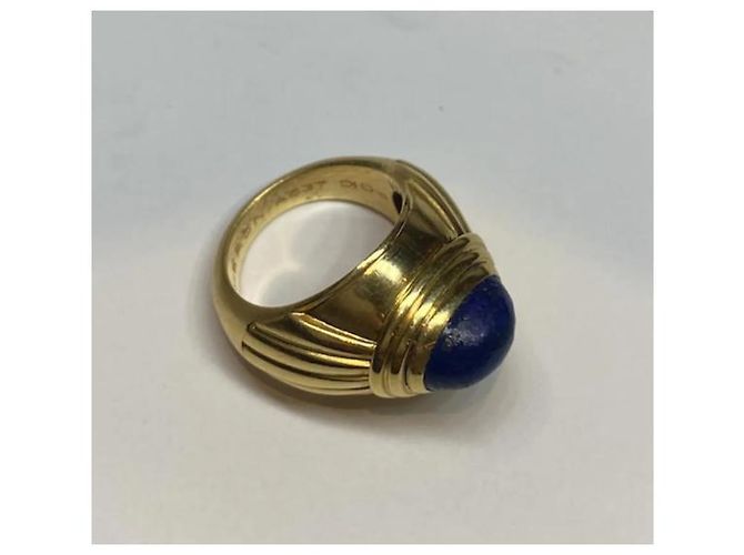 Boucheron Jaipur Ring Gelbgold und Lapislazuli Größe 49 Gold hardware - Ansicht 4
