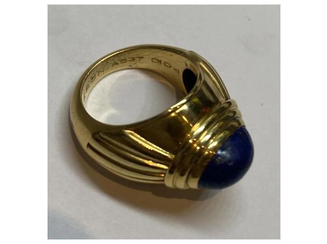 Boucheron Jaipur Ring Gelbgold und Lapislazuli Größe 49 Gold hardware - Ansicht 5