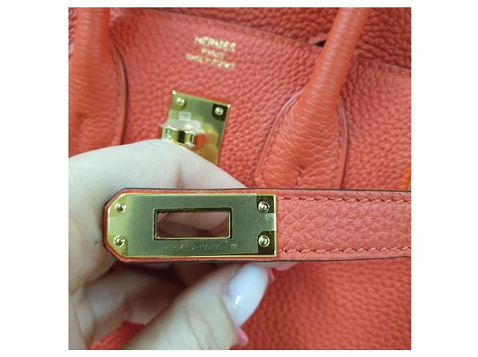 Acapulco Hermès HERMES BIRKIN 25 Tasche Rot - Ansicht 10